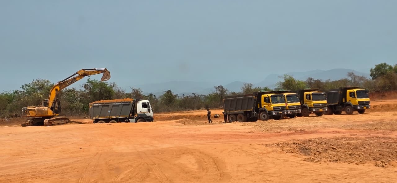 Excavator at work